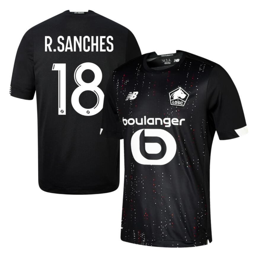 LOSC Lille Away Kit Soccer Jersey R.SANCHES #18 2020/21